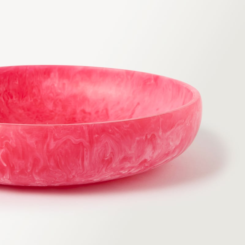 Arto Raspberry Resin Medium Bowl