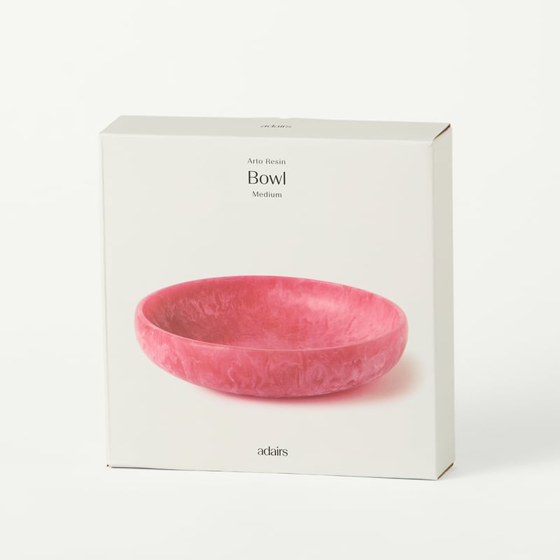 Arto Raspberry Resin Medium Bowl