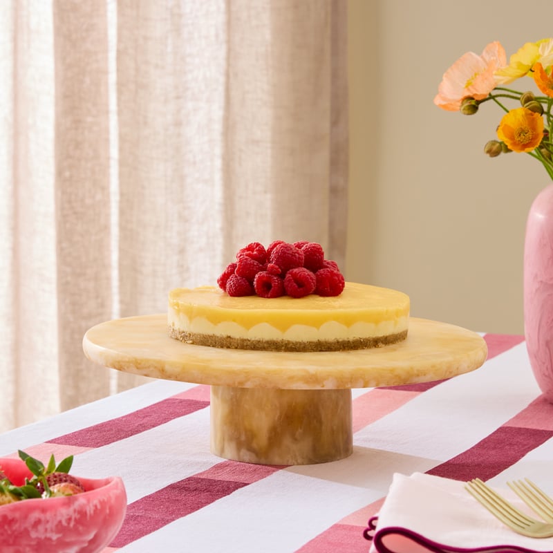 Arto Caramel Resin Cake Stand