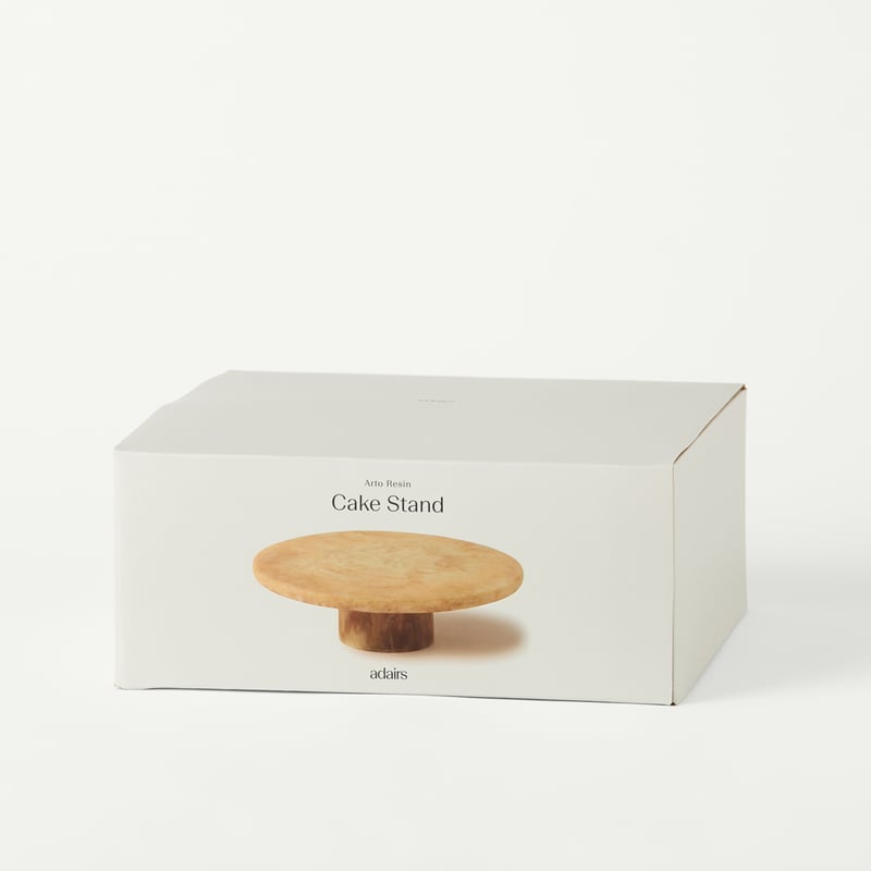 Arto Caramel Resin Cake Stand