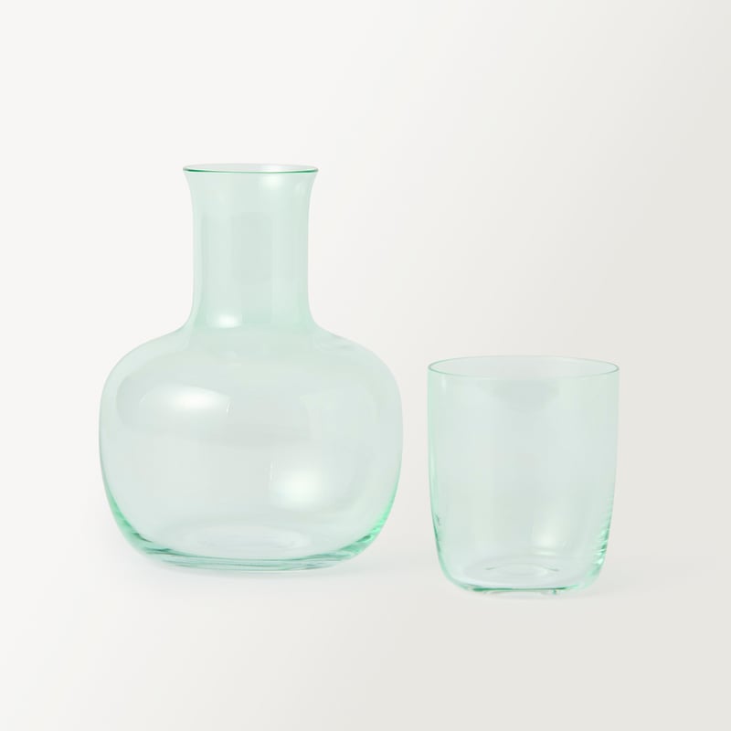 Addie Mint Glass Carafe and Glass Set