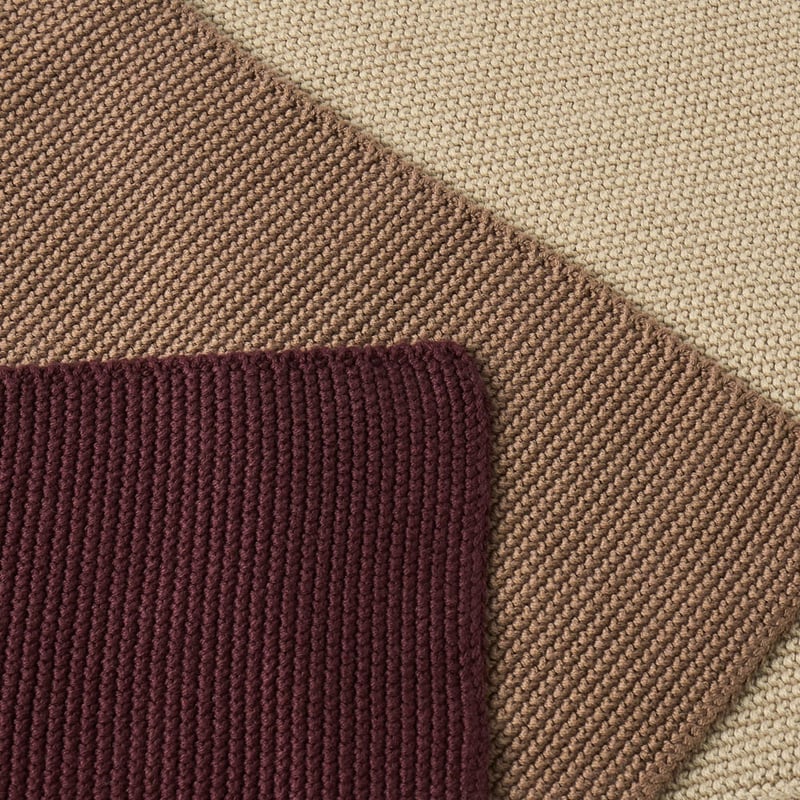 Hudson Chocolate & Smoke Cotton Bamboo Knitted Washcloths