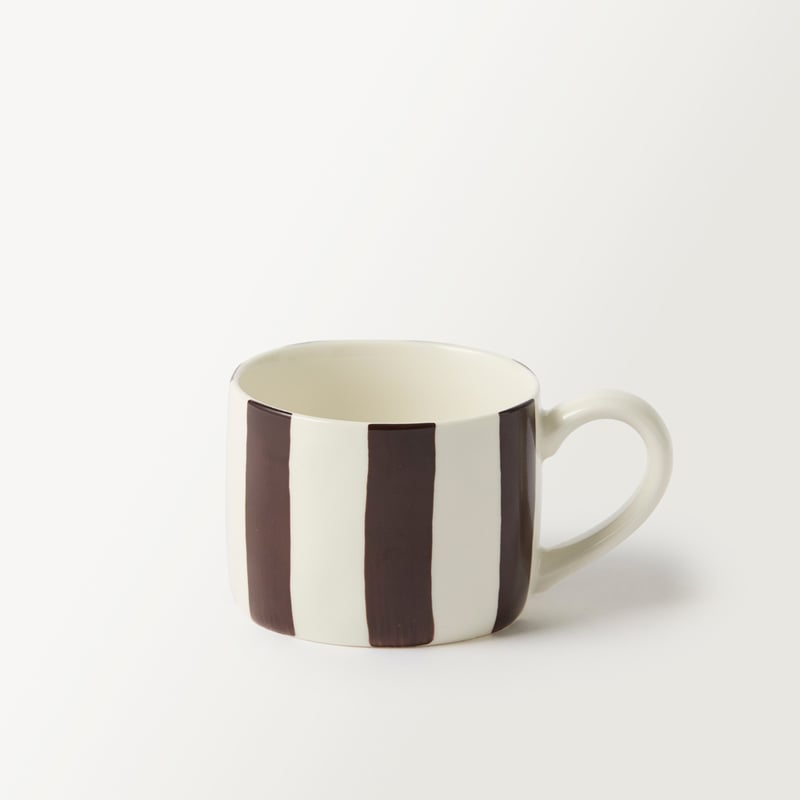 Stripe Bitter Chocolate Mug