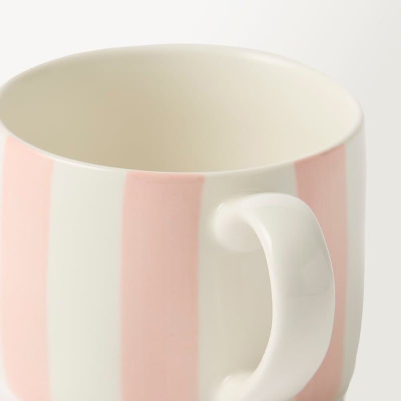 Stripe Peony Mug