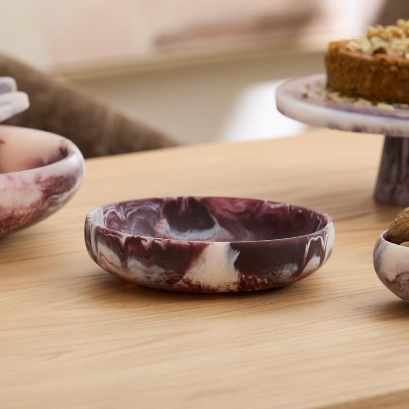 Milano Burgundy Resin Servingware
