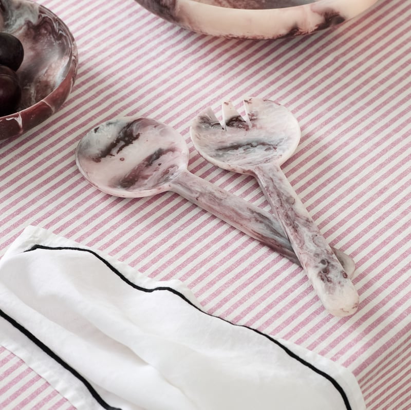 Milano Burgundy Resin Servingware