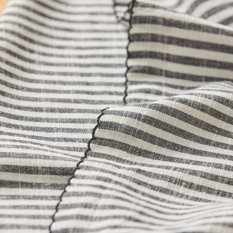 Seville Noir Stripe Table Linen Tablecloth