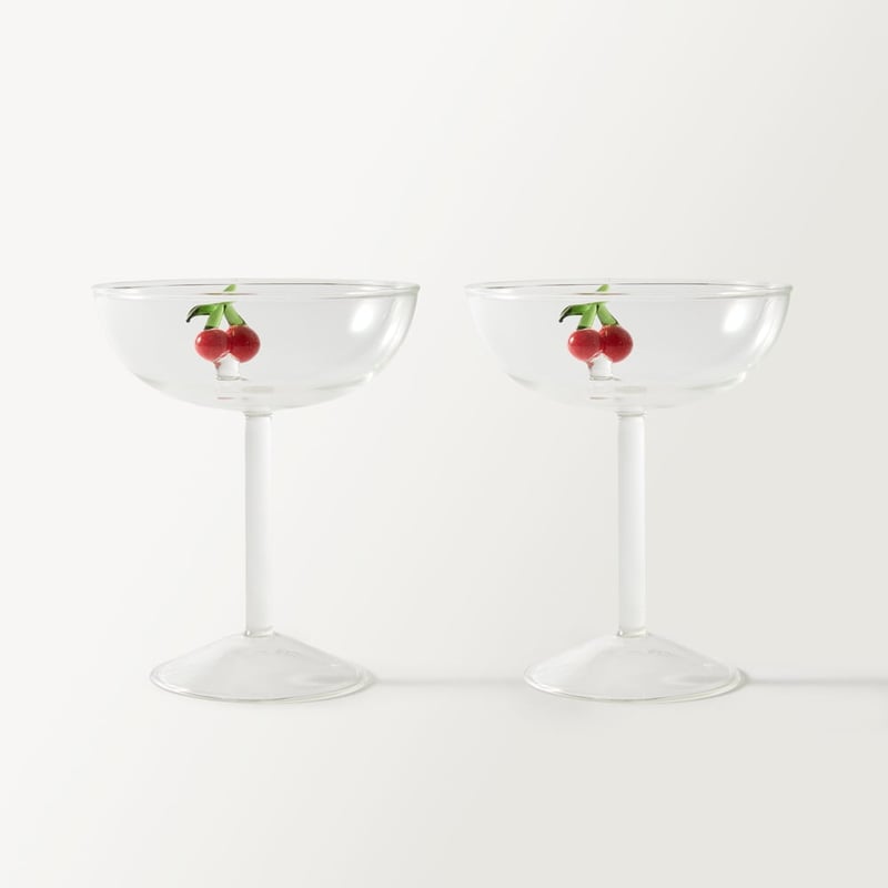 Cherry Coupe Glass Pack of 2
