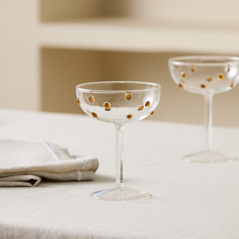 Spot Caramel Cocktail Glass Pack of 2