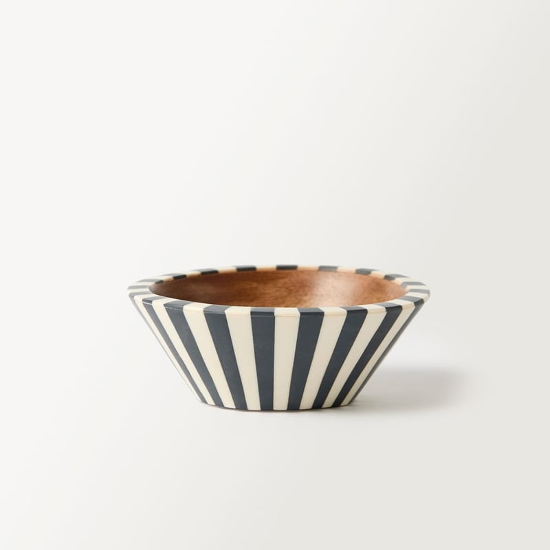 Attica Black & Ivory Resin Small Bowl