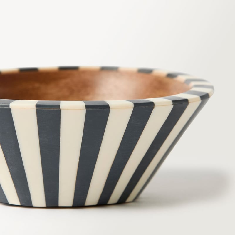Attica Black & Ivory Resin Small Bowl
