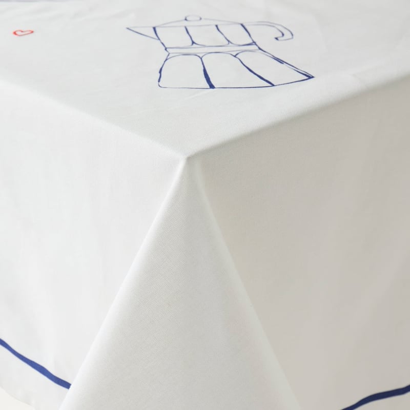 Petit Dejeuner Blue Tablecloth