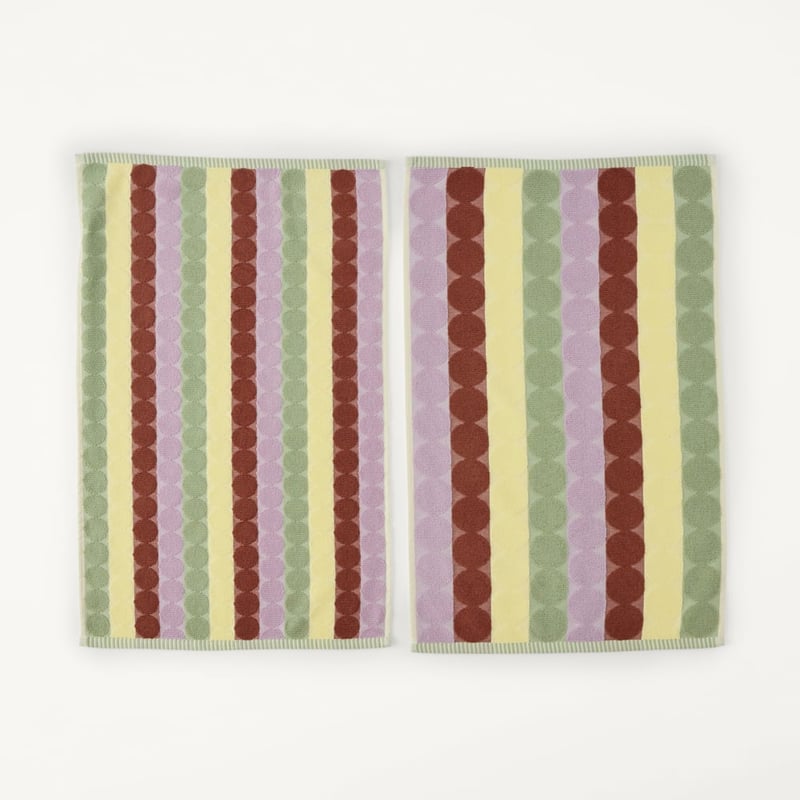 Avery Green Tea Towel Pack of 2