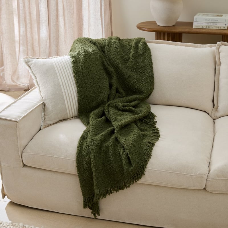 Leiden Chive Boucle Throw