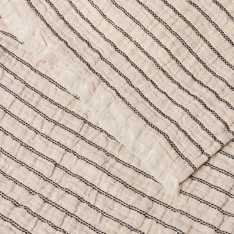 Migsa Natural & Black Throw