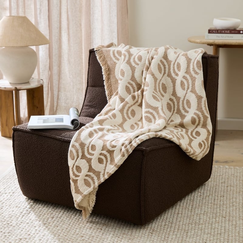 Mira Natural Woven Throw