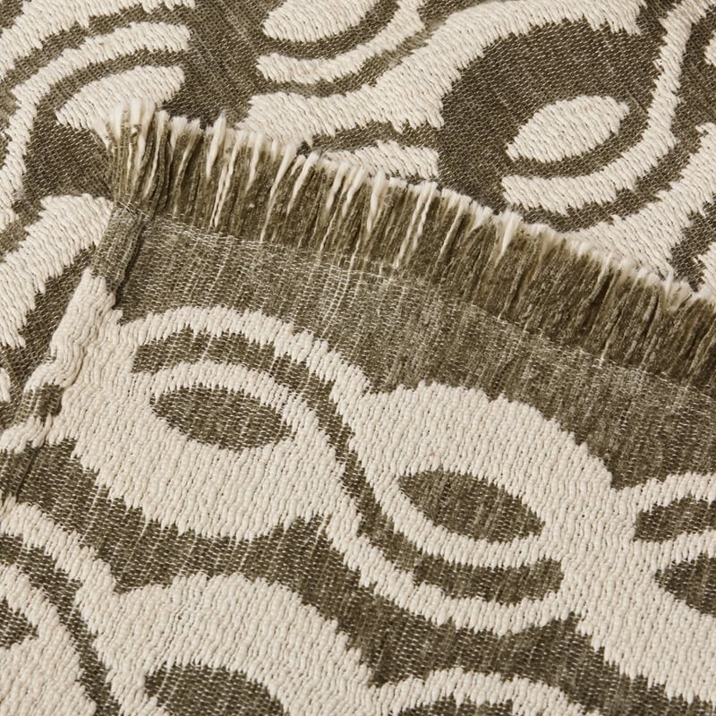 Mira Chive Woven Throw