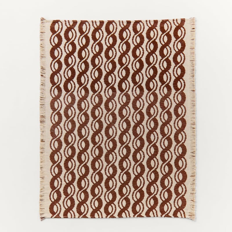 Mira Coffee Woven Throw