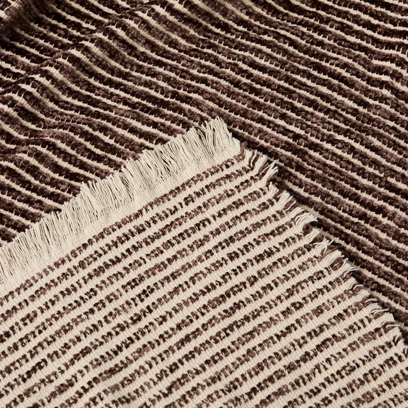Miles Chenille Espresso Throw