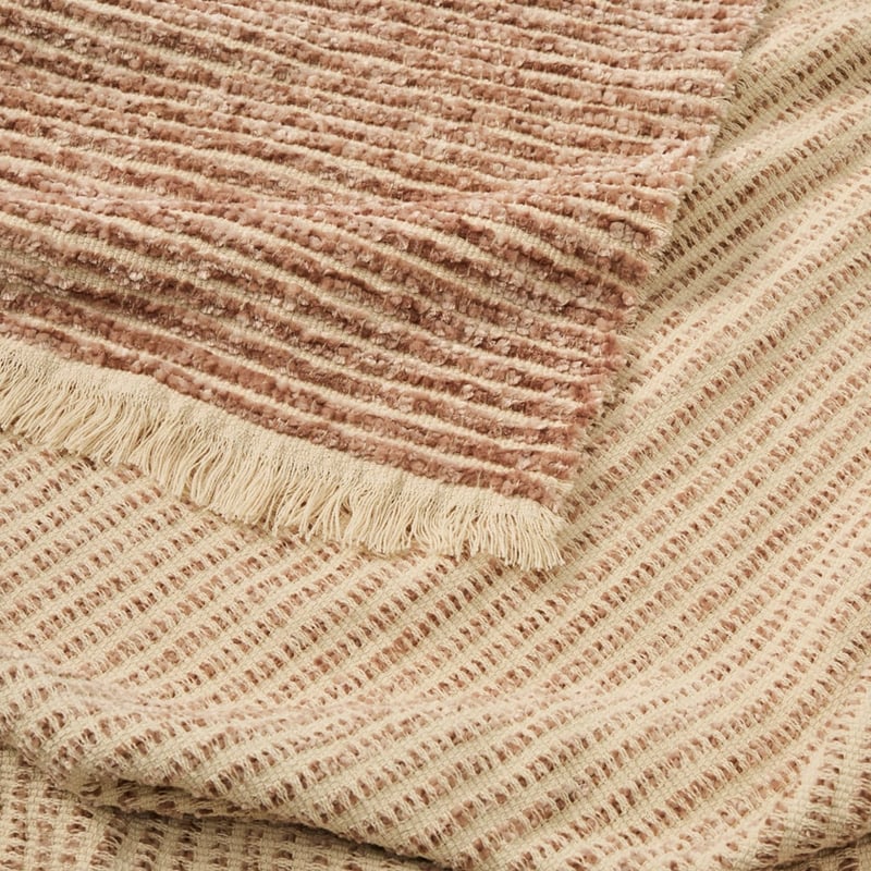 Miles Chenille Hazelnut Throw