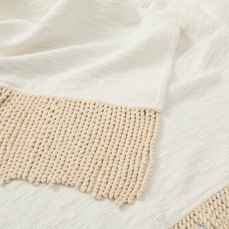 Parker Off White & Natural Throw