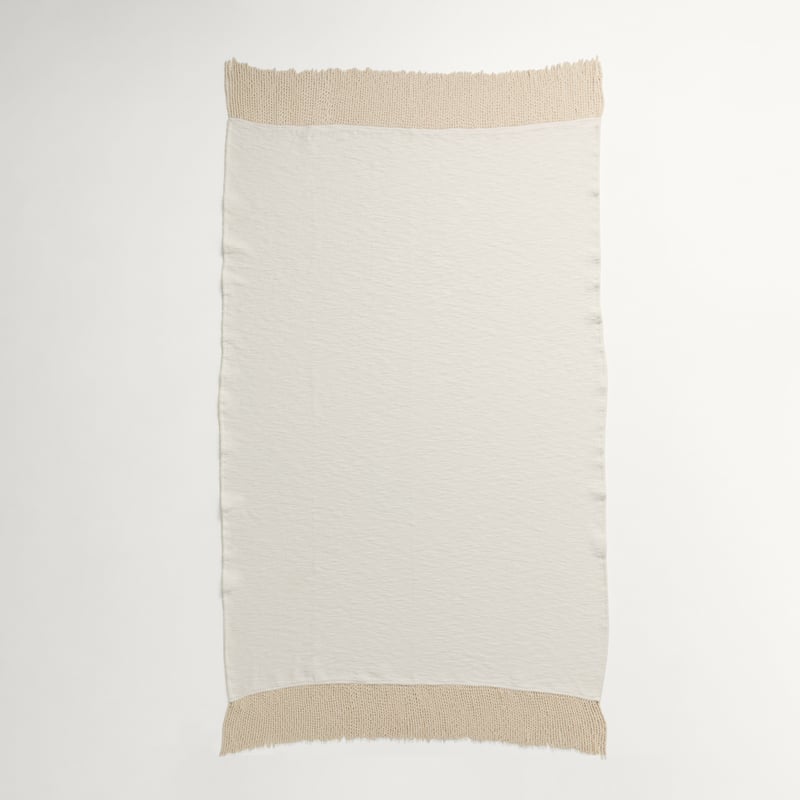 Parker Off White & Natural Throw