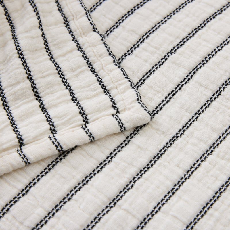 European Migsa White & Black Blanket