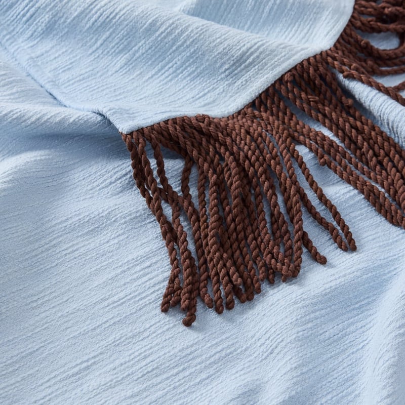 Parker Blue & Chocolate Throw