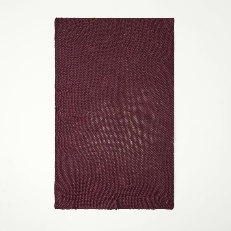 Hallstatt Cherry Lurex Chunky Knit Throw 