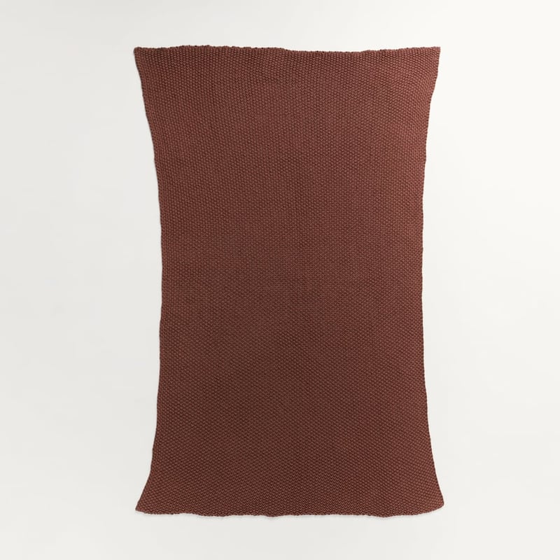 Hallstatt Cinnamon Chunky Knit Throw