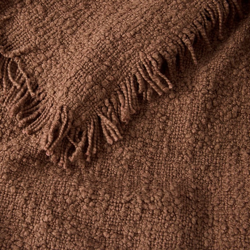 Leiden Chocolate Boucle Throw