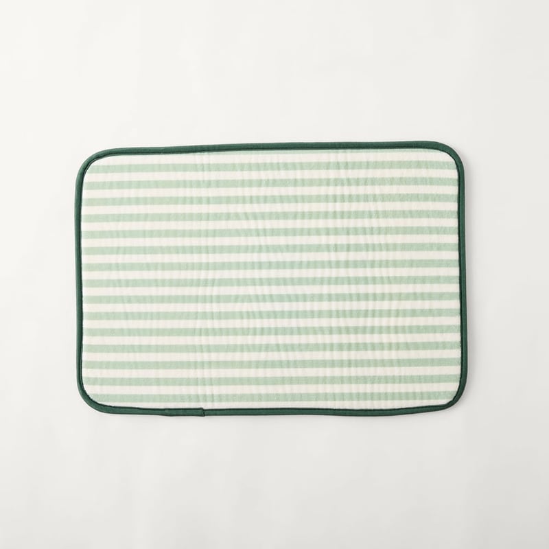 Harper Spinach Stripe Reversible Drying Mat