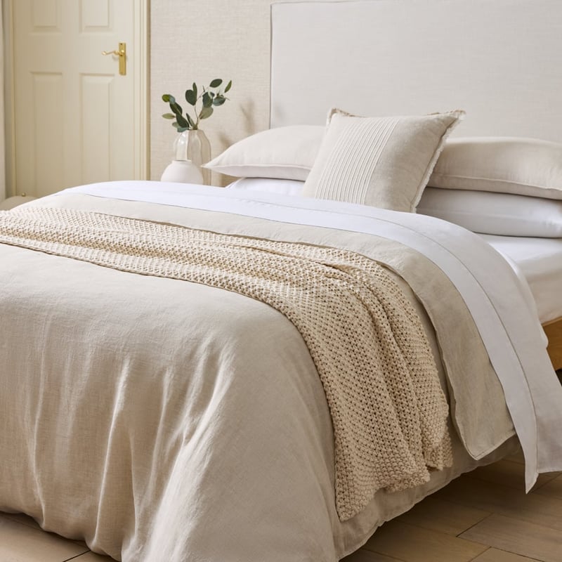 Hallstatt Natural Chunky Knit King Throw 