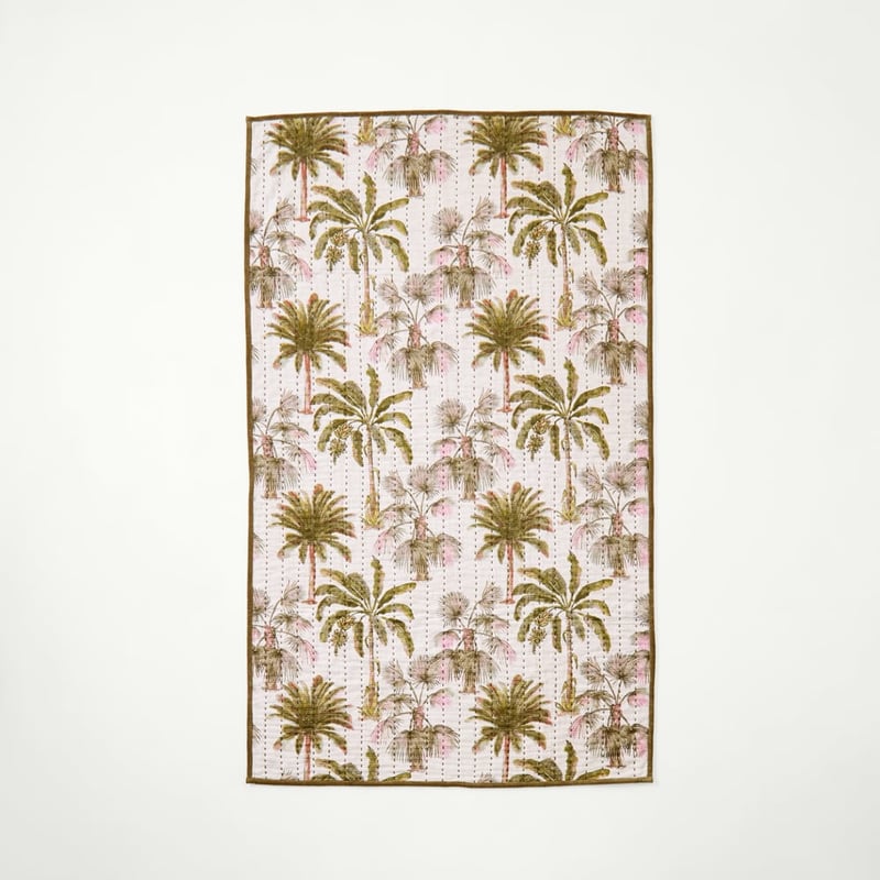Island Palm Olive Throw