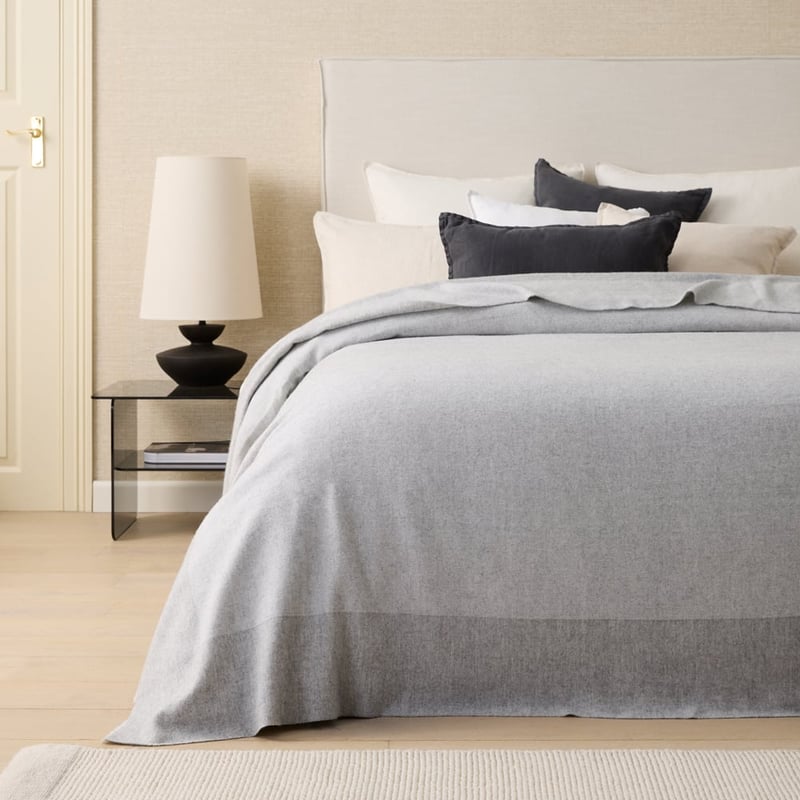 Tablelands Australian Wool Grey Blanket