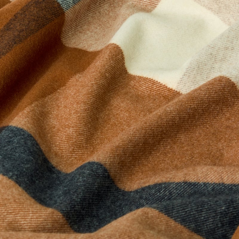 Highlands Brown Sugar Australian Wool Throw