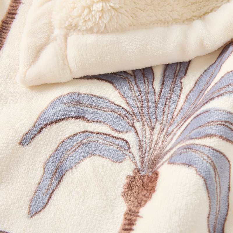 Coconut Palm Sherpa Throw