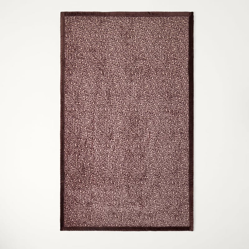 Sherpa Mocha Leopard Throw