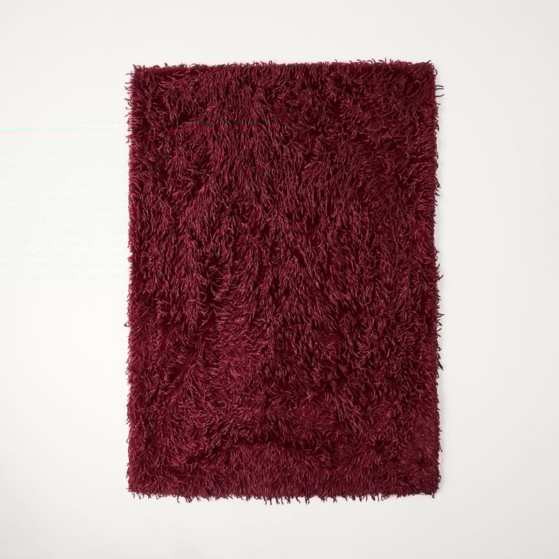 Moritz Cherry Recycled Fur Throw