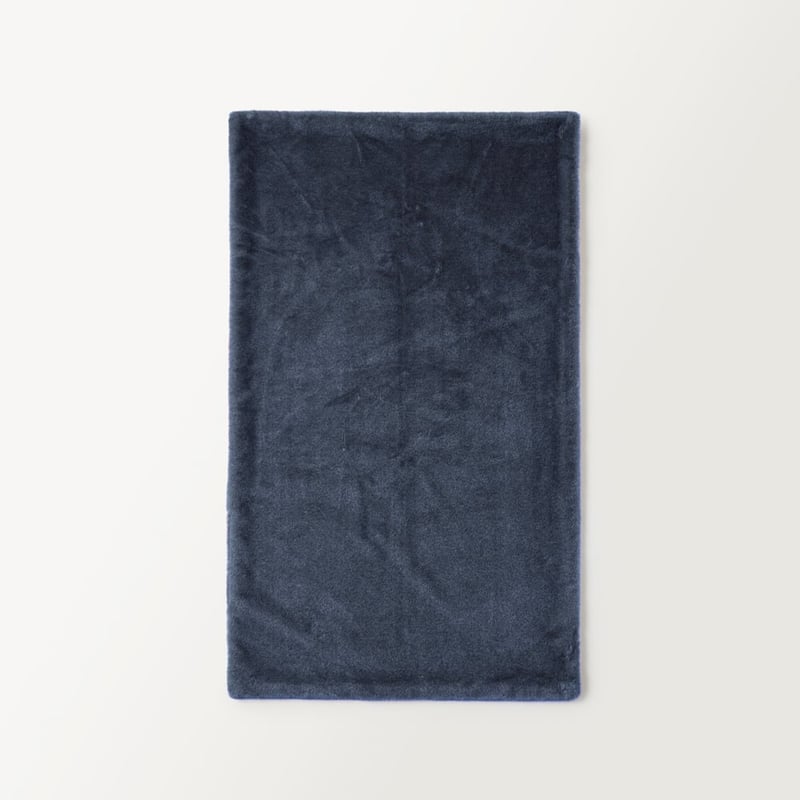 Zurich Bluestone Recycled Fur Throw