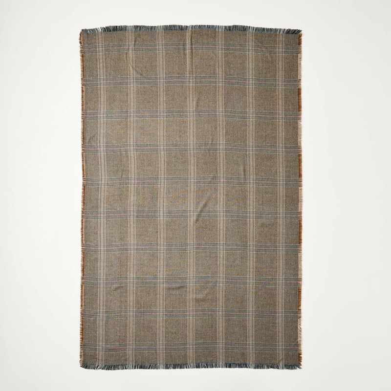 York Wood Check Throw