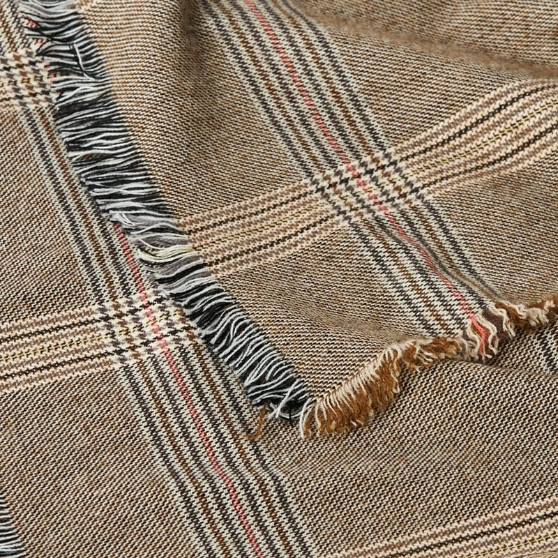 York Wood Check Throw