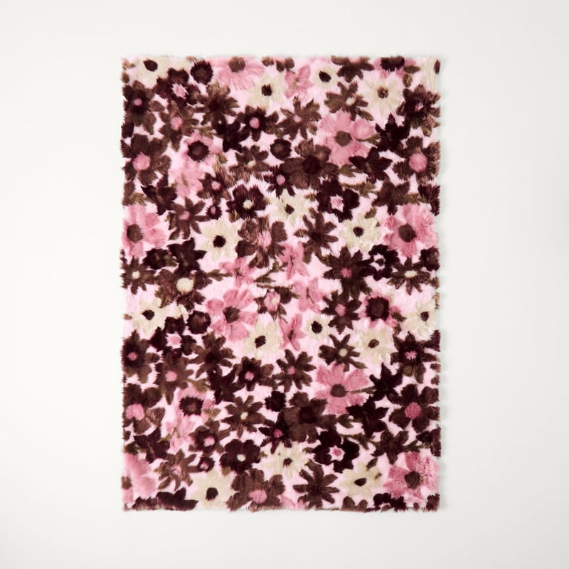 Adelaide Berries Floral Fur Throw