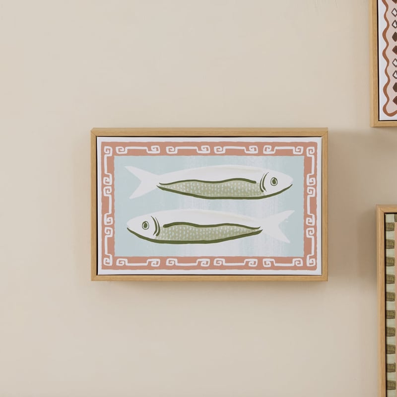 Kora Fish Summer Sky Cotton Mache Canvas