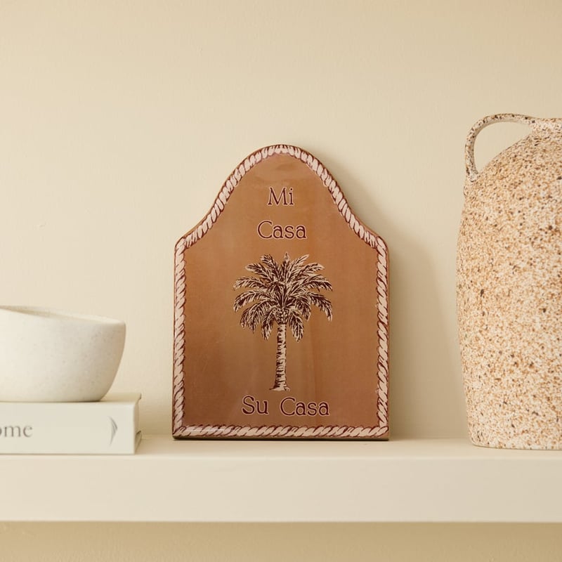 Artefact Mi Casa Brown Arch Timber Wall Art