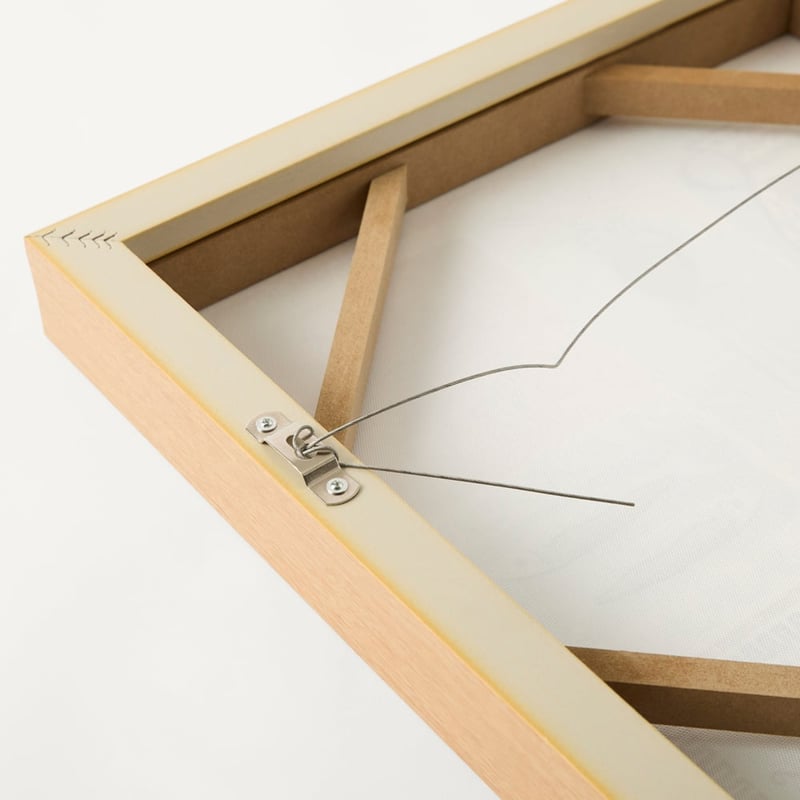 Kora Artefact Blue & Natural Square Canvas