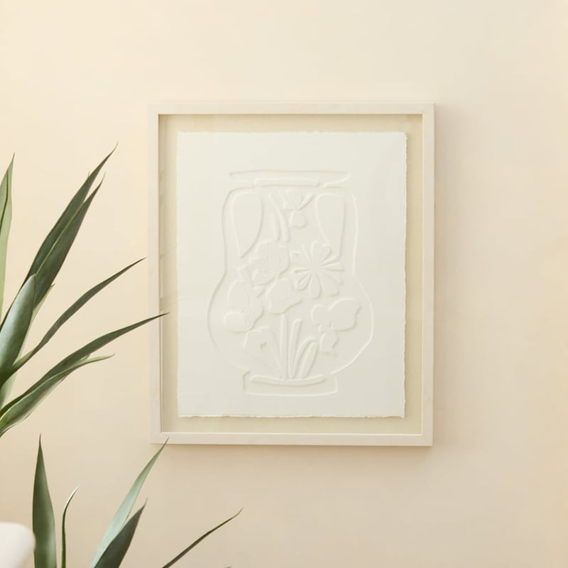 Impressa Urn White Portrait Paper Canvas
