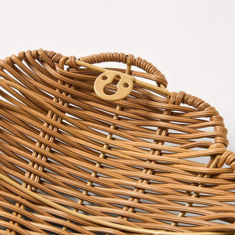 Clam Natural Rattan Wall Hook