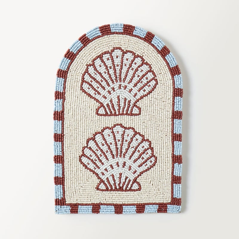 Shell Coconut Beaded Wall Art