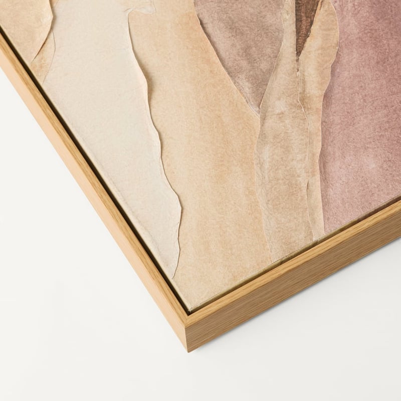 Vista Ripple Natural Square Wall Art